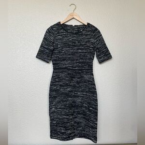 Banana Republic Textured Fitted Structured Career Dress 0